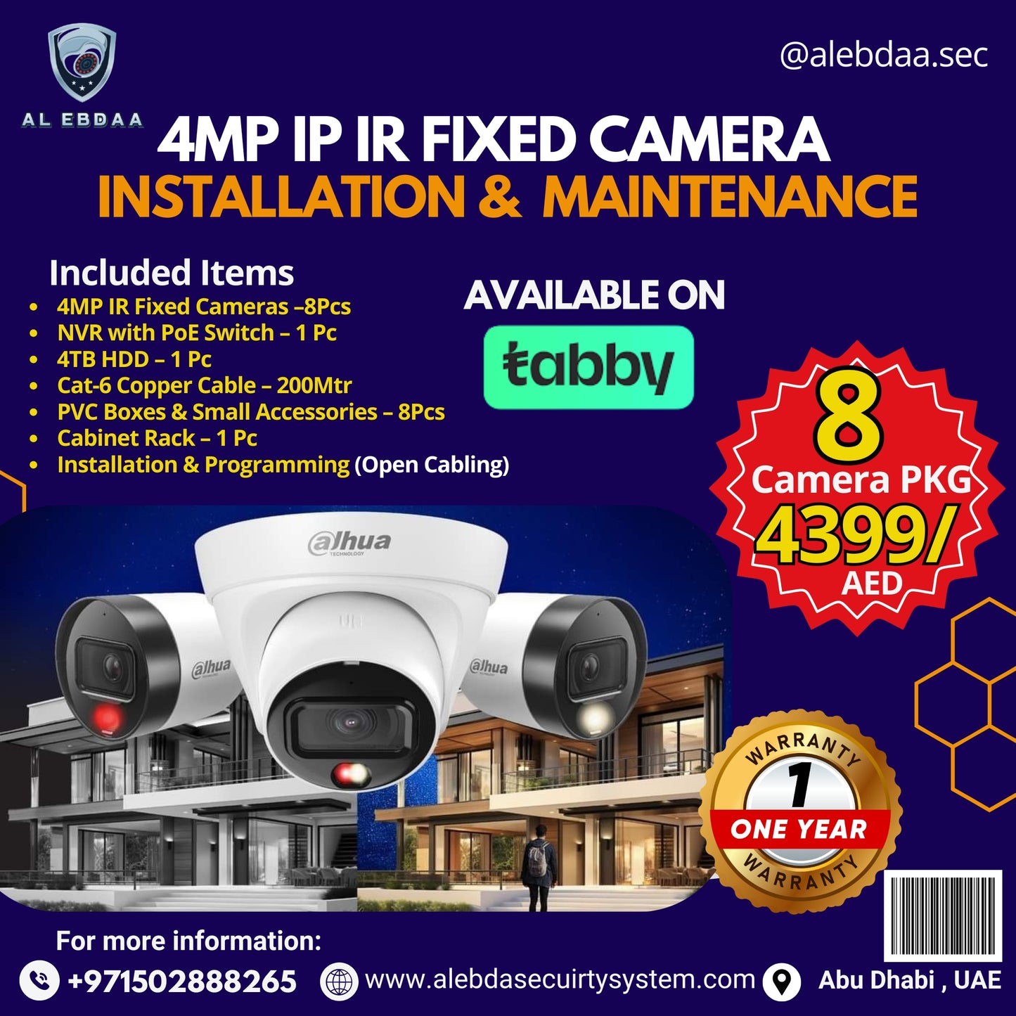 4MP IR Fixed Cameras_ 8 Camera Package