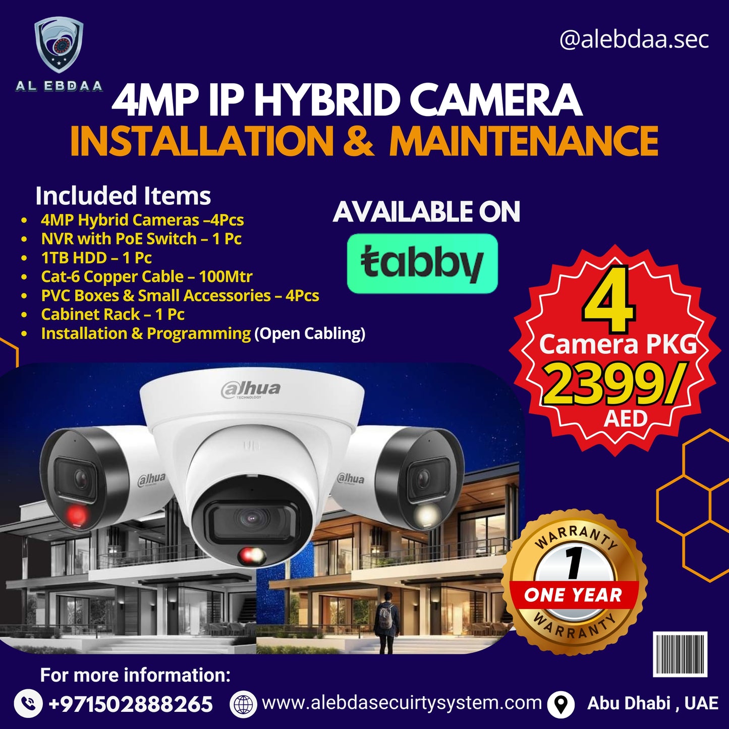 4MP Smart Hybrid Cameras _4 Camera Package
