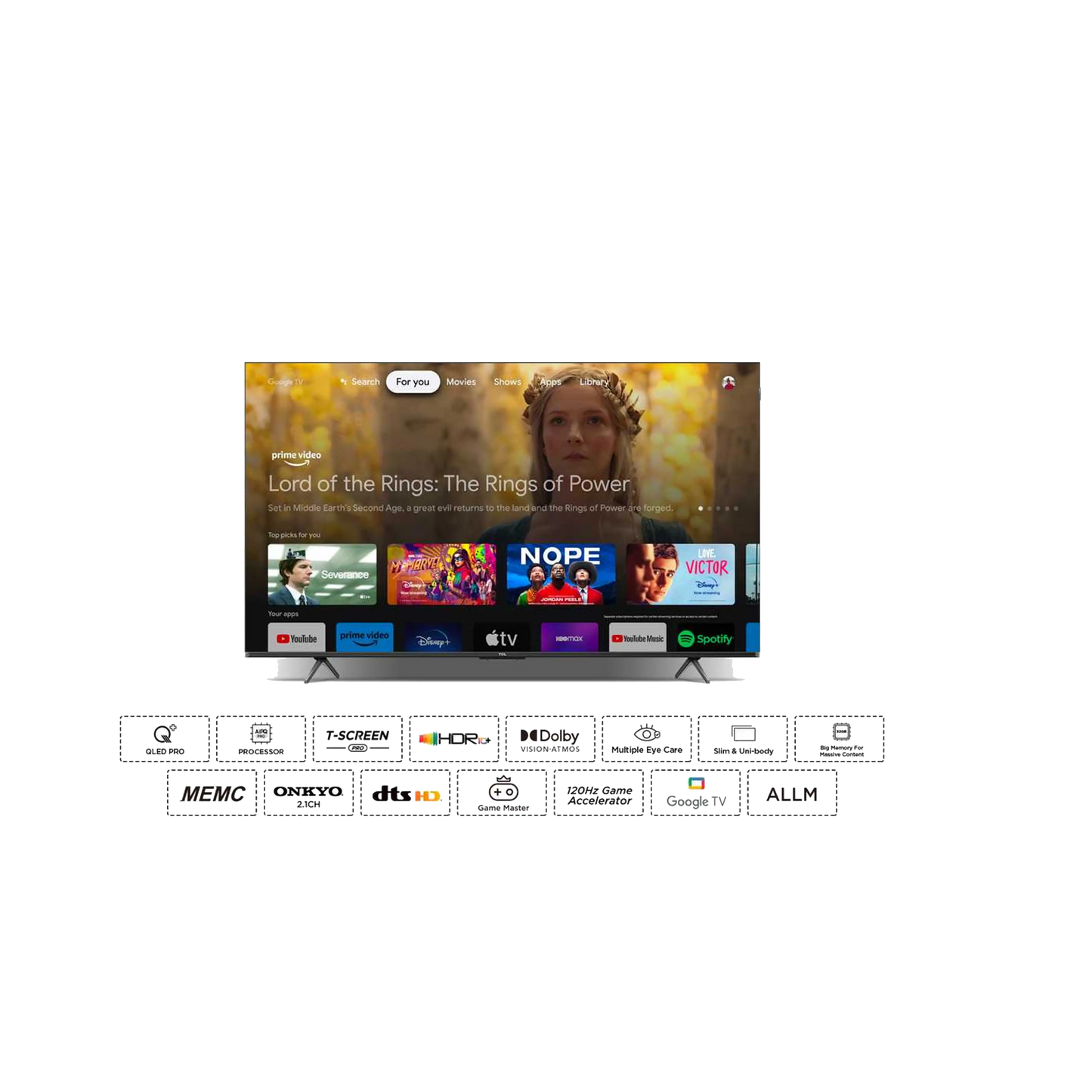 TCL 65C655 4K QLED Smart Television 65inch (2024 Model)