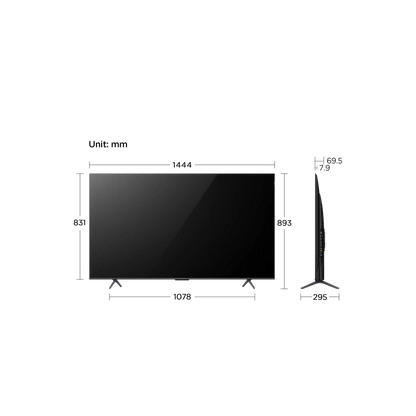 TCL 65C655 4K QLED Smart Television 65inch (2024 Model)