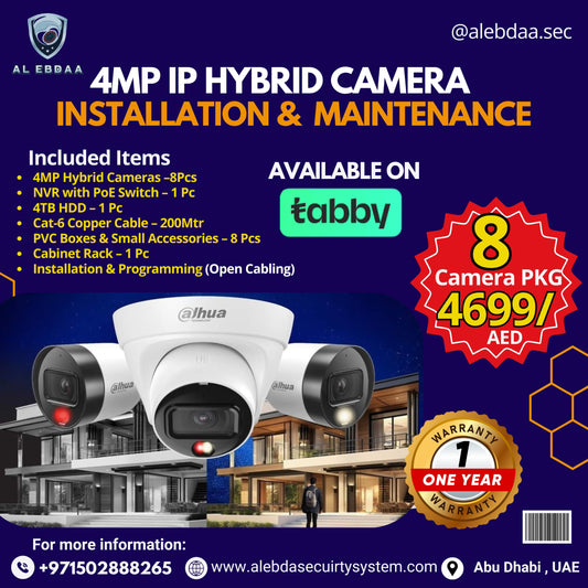 4MP Hybrid Cameras _ 8 Camera Package