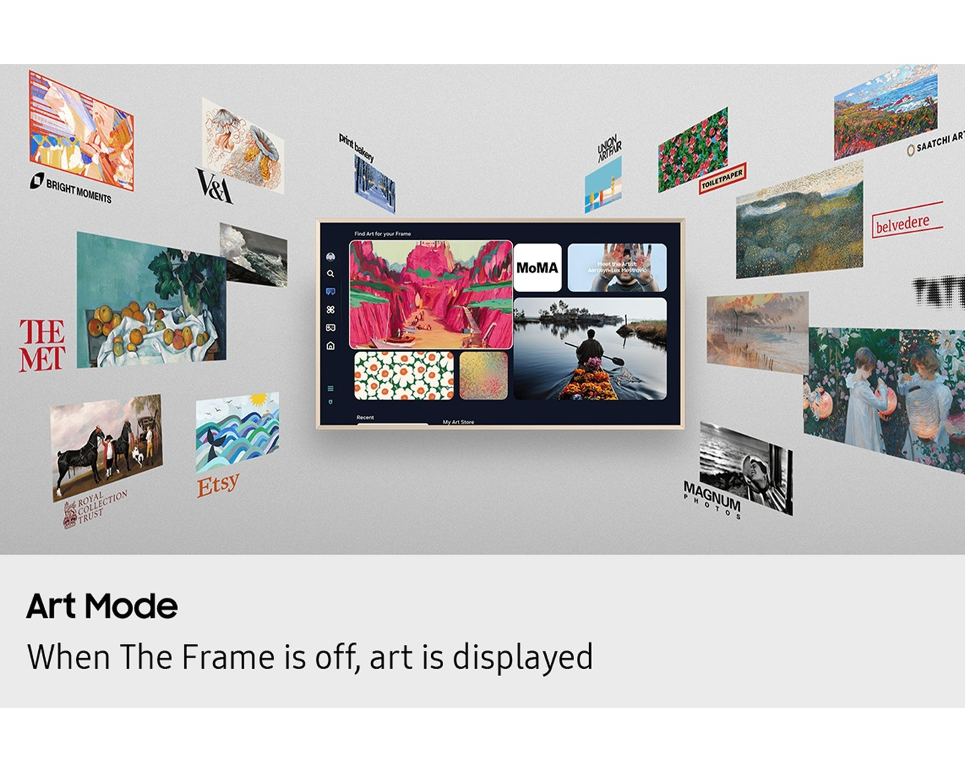 Samsung 75" LS03F The Frame QLED Smart Tv_4K, Matt Screen, Art Mode, 2025, 75LS03FA