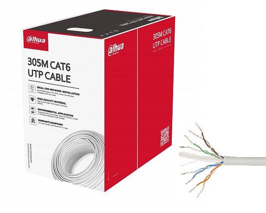 Dahua 305M UTP CAT6 Cable,DH-PFM920I-6UN-CN