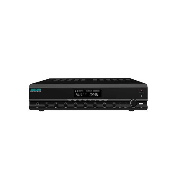 MP1010U-350W 6 Zones Paging and Music Mixer Amplifier with  SD/USB/FM & Individual Volume Control with  Bluetooth