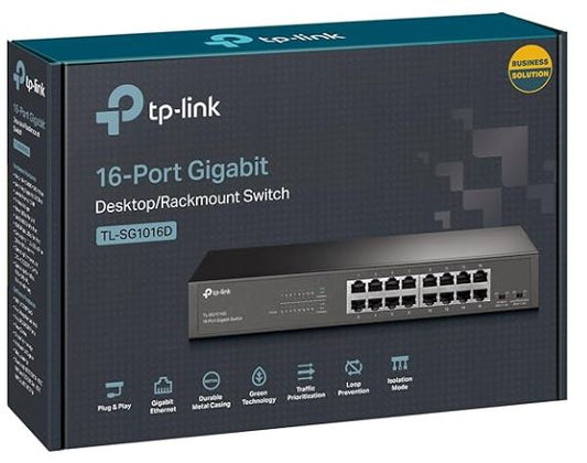 Tp-link TL-SG1016D 16-Port Gigabit Rackmount Switch